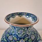 Vintage Japanse Vaas Porselein Lotus Bloem.vaas thumbnail 4