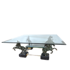 Nb22 – Hollywood Regency Style – Coffeetable – Maison Charles -jaren 70 – Paard Van Gansu thumbnail 2