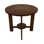 Art Deco Plantentafeltje Bijzettafeltje Eikenhouten Jaren 50 thumbnail 14