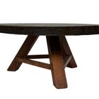 Vintage Salontafel Rond Brutalist Jaren 60 Minimalist Design thumbnail 5