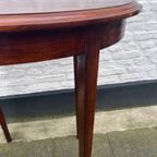Strak Vintage Mahonie Tafeltje 72 Cm Hoog thumbnail 3