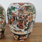 Set Porselein Vintage Oosterse Vazen, Bloemenvaas, Vaas Set Prijs thumbnail 4