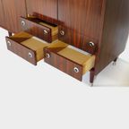 Grote Vintage 5-deurs Mid Century Design Kledingkast, 1960s thumbnail 2