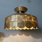 Vintage Mother Of Pearl Hanging Lamp 1970S thumbnail 29