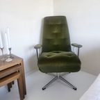 Vintage Goldsiegel Fauteuil Velvet Groen thumbnail 5