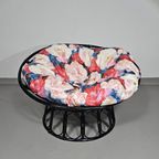 Papasan Rattan Lounge Chair 1970s Width 120 Height 70 Cm thumbnail 3