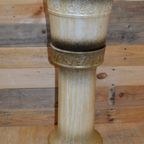 Vintage Keramische Zuil Met Pot – West-duits Aardewerk Van Wegmann thumbnail 7