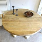 Prachtige Grote Ronde Mango Eettafel 140 Cm thumbnail 13