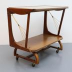 Vintage Bijzettafel Trolley 50'S thumbnail 7