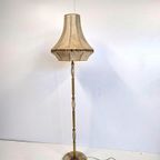 Vintage Staande Lamp Met Lederen Kap thumbnail 2