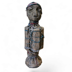 African Sculpture / Multi Material Figure / Height 65 Cm / 1970s thumbnail 13