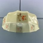 Art Deco Hanglamp Met Rode Bloemen Periode 1920 – 1940 thumbnail 6