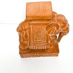 Vintage Keramiek Terra Cotta Olifant Plantentafeltje Bruin thumbnail 6