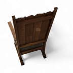 Oak High Back Arm Chair 1930s thumbnail 8