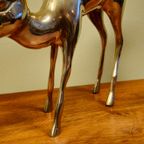 Groot Vintage Messing Bambi Hert Beeld thumbnail 9