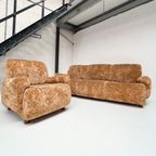 Roestbruine Italiaanse Velvet Fauteuil, 1970’S thumbnail 9