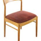 Set Van 4 Niels Bach Stoelen Eetkamerstoelen 'skodsborgskov' Vintage thumbnail 3