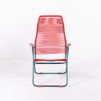 Italian Mid-century Foldable ‘spagetthi’ Deck Chair By Roberto Gatti thumbnail 3
