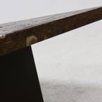 Rare Fossil Stone Coffee Table By Metaform 1970S thumbnail 11