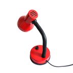 Vintage Bureaulamp Rood, Berlin Jaren '80/'90 thumbnail 3