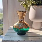 Vintage Glazen Schaal Met Groene Accenten, Bowl, Schaaltje thumbnail 5