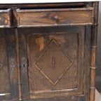 Antiek Wastafelmeubel In Bamboe-look thumbnail 5