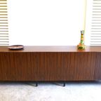Prachtige Vintage Palissander Lowboard Dressoir 249 Cm thumbnail 2