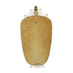 Hollywood Regency Deknudt Spiegel Met Kroon Jaren 60 thumbnail 15