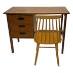 Vintage Bureau Jaren 60 Compacte Werkplek Design thumbnail 13