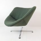 2 Rudolf Wolf Swivel Chair Modello Groen Ploegwool Fauteuils thumbnail 14