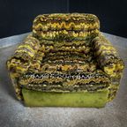 Vintage Groene Stoffen ‘Jungle’ Fauteuil thumbnail 3