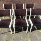 6 Zeldzame Pastoe Design Stoelen. Pastoe Eetkamer Stoelen. Unieke Vintage Stoelen thumbnail 9