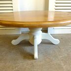 Prachtige Ronde Witte Landelijke Salontafel thumbnail 6
