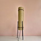 Vintage Raket Staanlamp Dame & Co In Glasvezel & Stalen Pote thumbnail 4