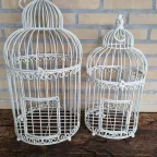 Vintage Kleine Witte Vogelkooi thumbnail 6