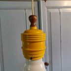 Vintage Metal Art Light Bulb Lamp Jaren 60. thumbnail 3