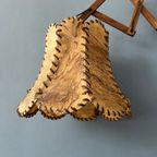 Teak Hout Schaar Wandlamp thumbnail 7