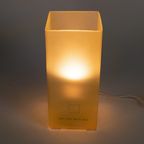 Dutch Design - Icecubic Lamp - Boxford Holland - Jan Des Bouvrie - Tafellamp - Glas - 90'S thumbnail 3