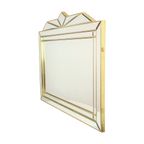 Grote Facetgeslepen Deknudt Spiegel Xl Hollywood Regency Design thumbnail 5