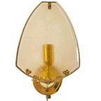 Vintage Wandlamp Glas Goud Hollywood Regency thumbnail 4