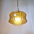 Vintage Okergele Glazen Lamp thumbnail 4