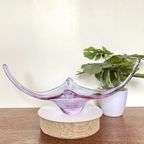 Murano Schaal - Organisch Glas - Lila thumbnail 3