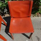 Mario Bellini Diner Chairs Cassina 1970’s Cab 412 & 413 thumbnail 8