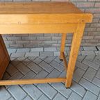 Antiek Artdeco Bureau Beuken Bureau Vintage thumbnail 2