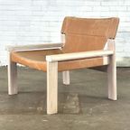 Tuigleren Cognac Kleurige Fauteuil thumbnail 11