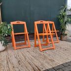 Set: 3x Vintage Design Klapstoel Trieste Aldo Jacober Stoel Jr 60 thumbnail 8