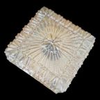 Vintage Amber Kleurige Glazen Plafonniere Plafondlamp thumbnail 2