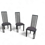 4 X Postmodern Chair / Metal Frame / 1980s thumbnail 6