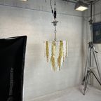 Xl Murano Chandelier Gold/ White Leaves thumbnail 11