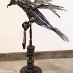 Scrap Metal Art, Vogel/Arend Kunst Van Gerecycled Materiaal. thumbnail 8